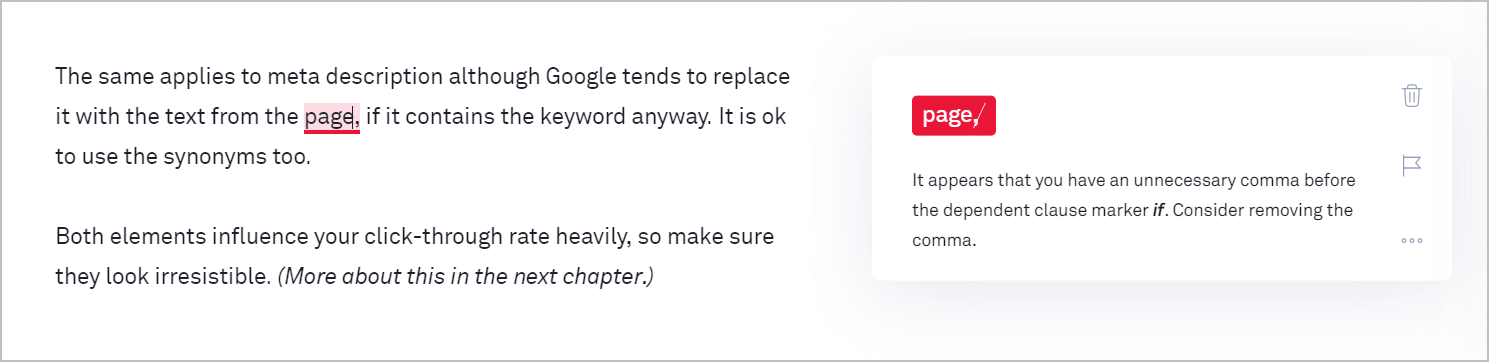 grammarly comma correction