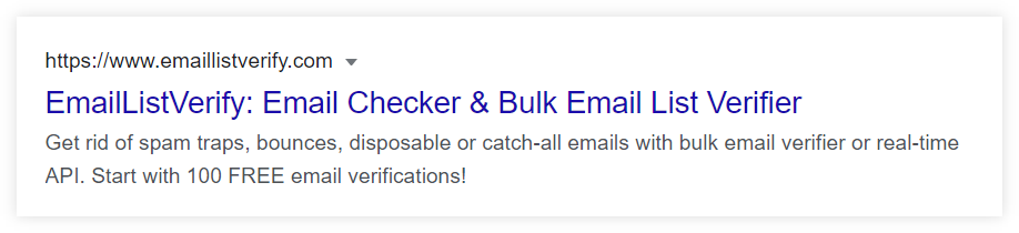 concise meta description example
